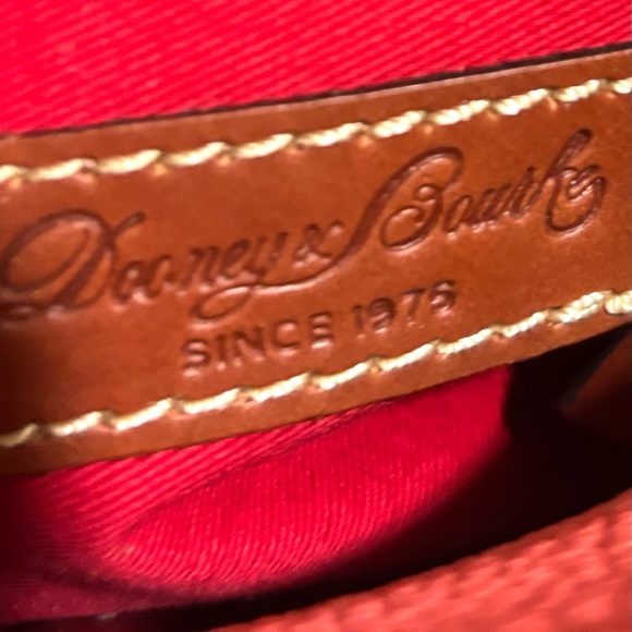 Dooney & Bourke coral  and Brown Shoulder Bag with Leather Straps - Picture 10 of 14